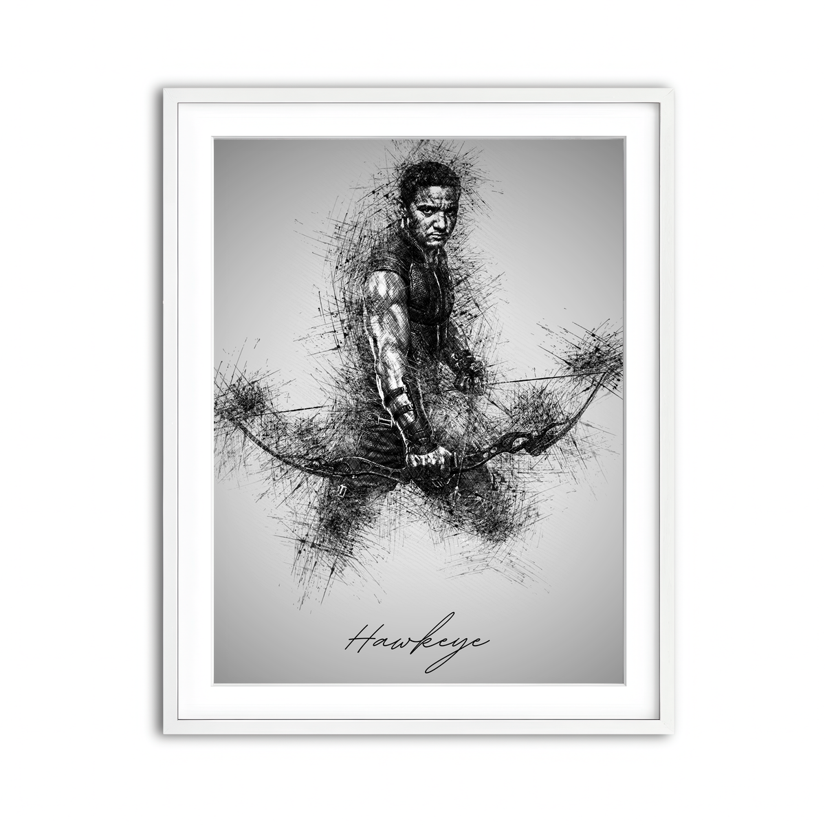 Framed Print 3x4 White