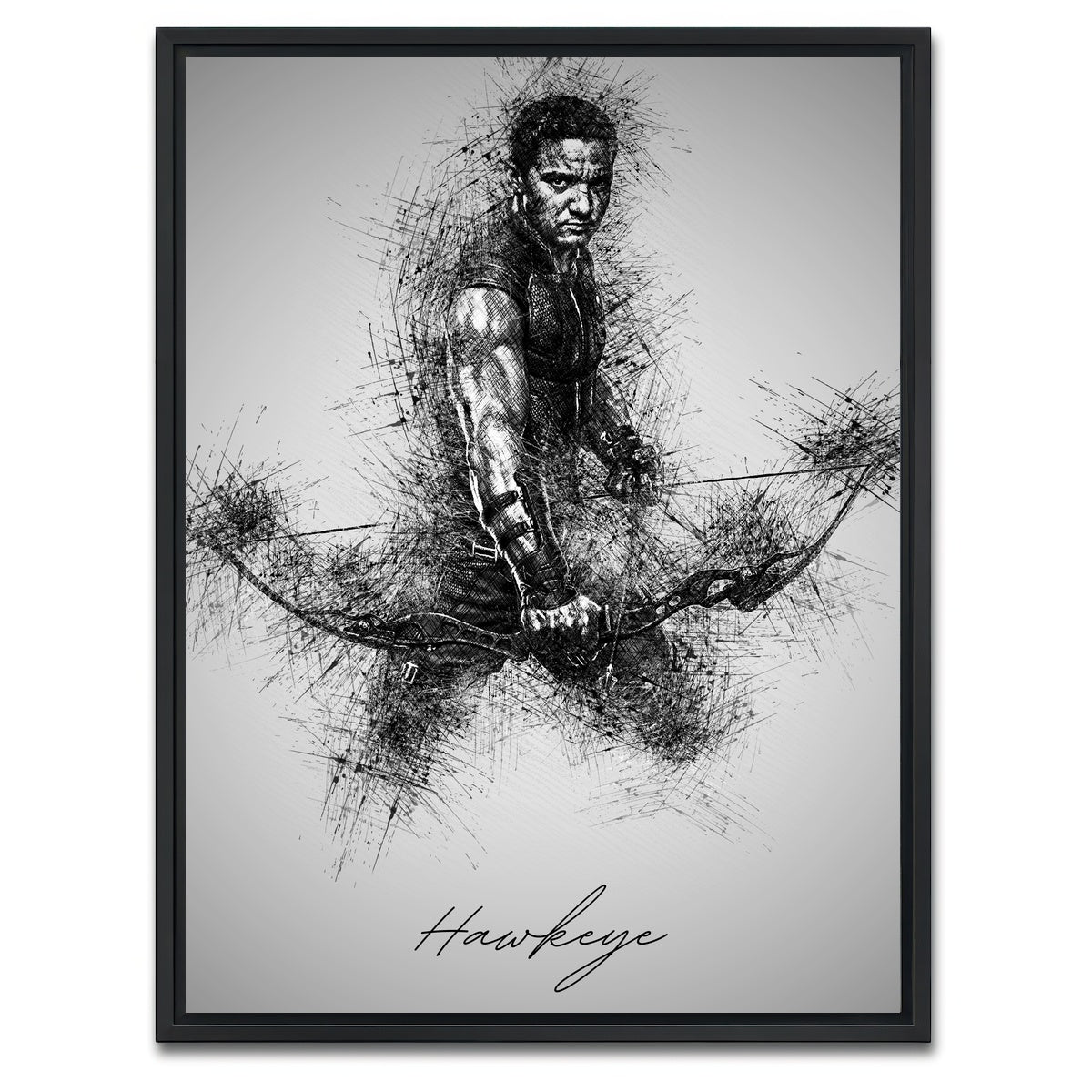 AUTO-MOCKUP WHITE | Hawkeye | 1 Piece | Black Framed Canvas | group=3x4
