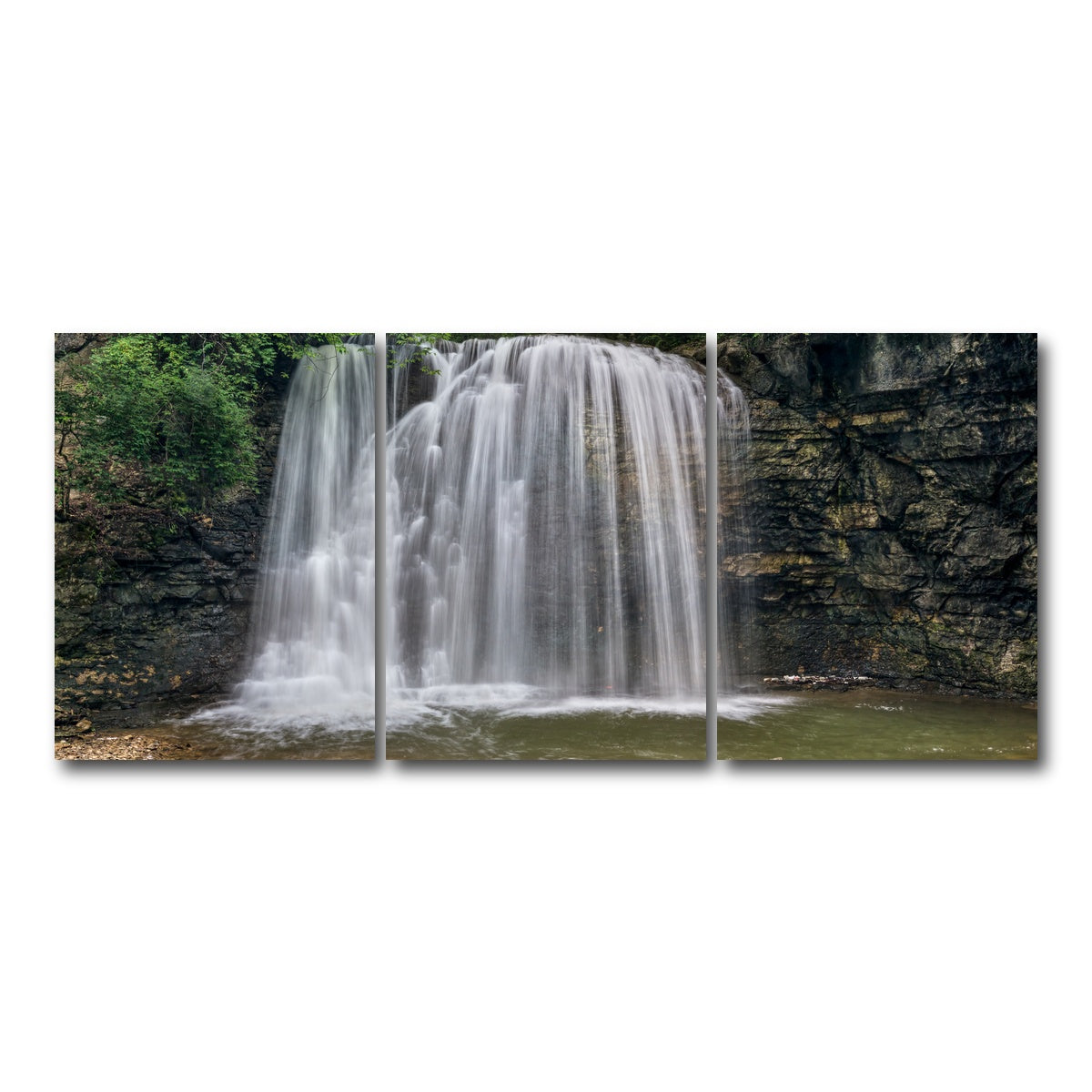 AUTO-MOCKUP WHITE | Hayden Falls | 3 Piece | Gallery Wrap Canvas | group=18x24