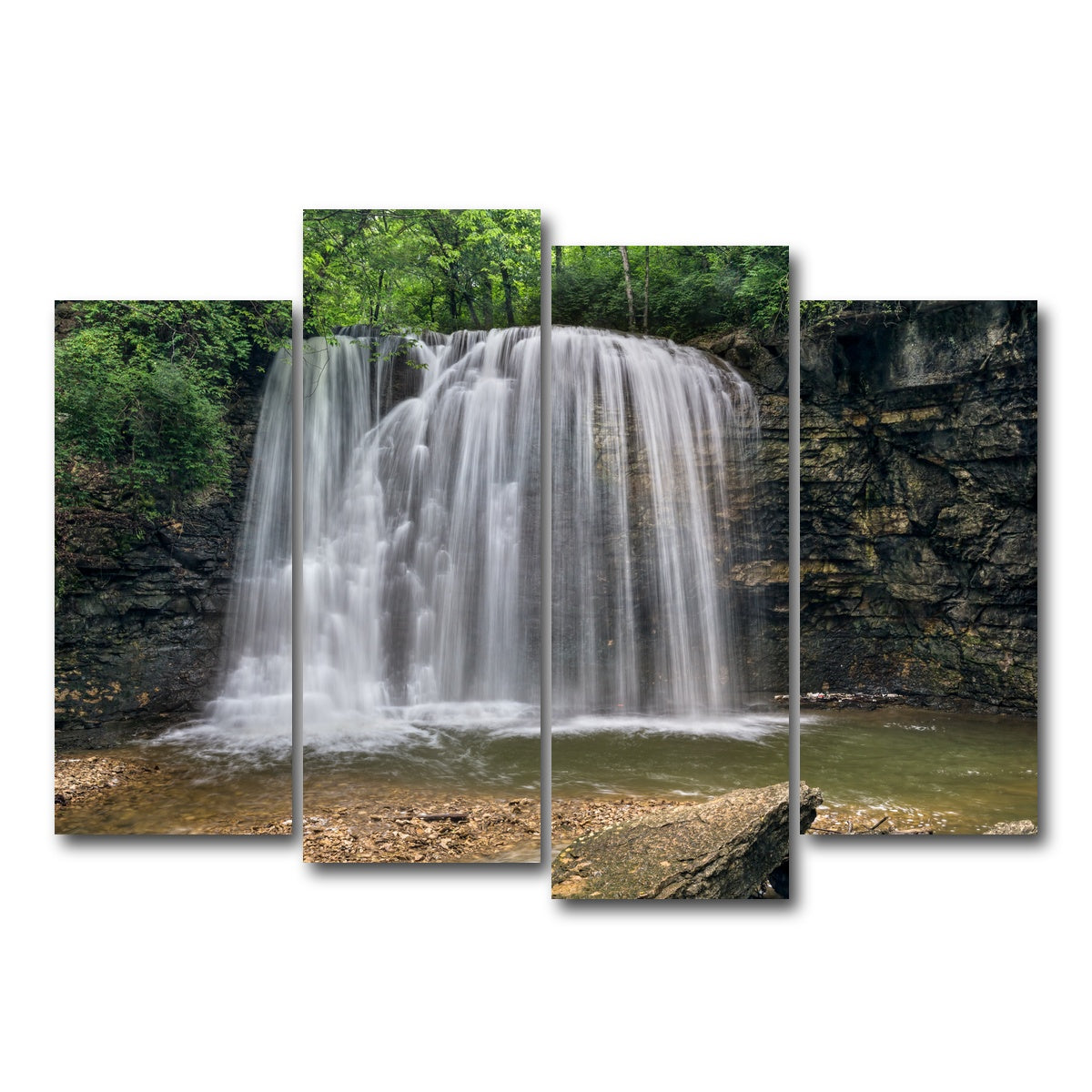 AUTO-MOCKUP WHITE | Hayden Falls | 4 Piece | Gallery Wrap Canvas | group=4_normal
