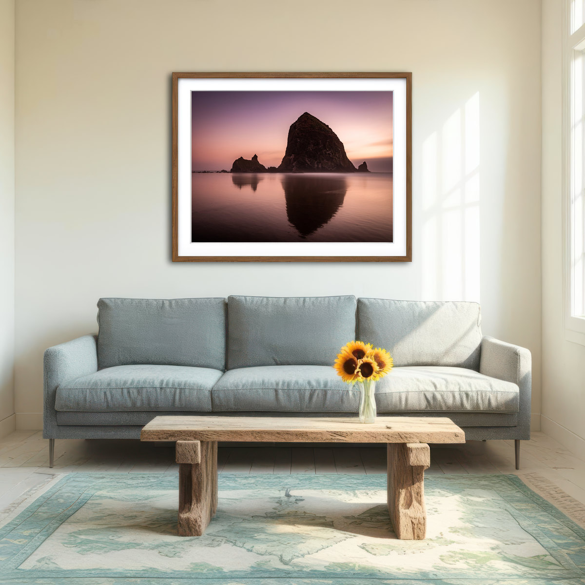 AUTO-MOCKUP ROOM | Haystack Rock Wall Art