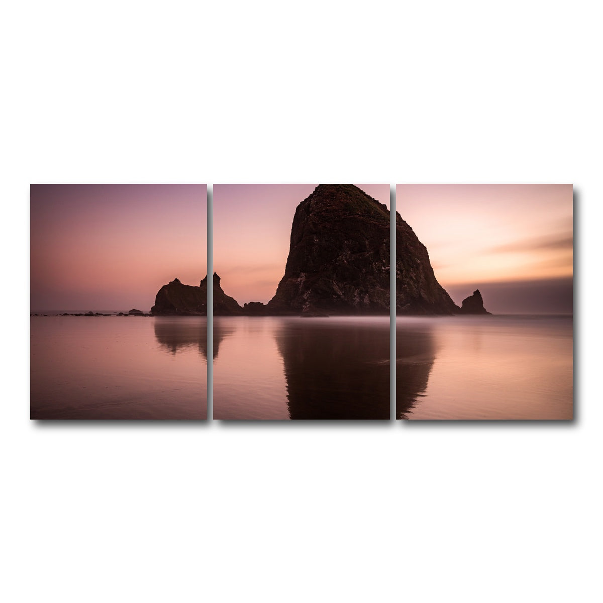 AUTO-MOCKUP WHITE | Haystack Rock | 3 Piece | Gallery Wrap Canvas | group=18x24