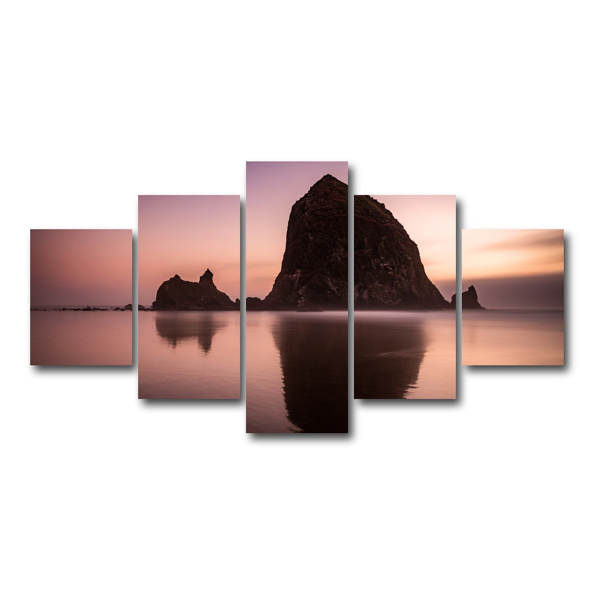 AUTO-MOCKUP WHITE | Haystack Rock | 5 Piece | Gallery Wrap Canvas | group=5_short