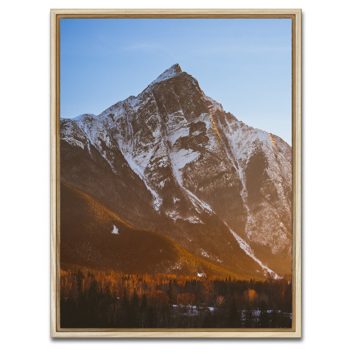 AUTO-MOCKUP WHITE | Hazelton Northern BC | 1 Piece | Natural Framed Canvas | group=3x4