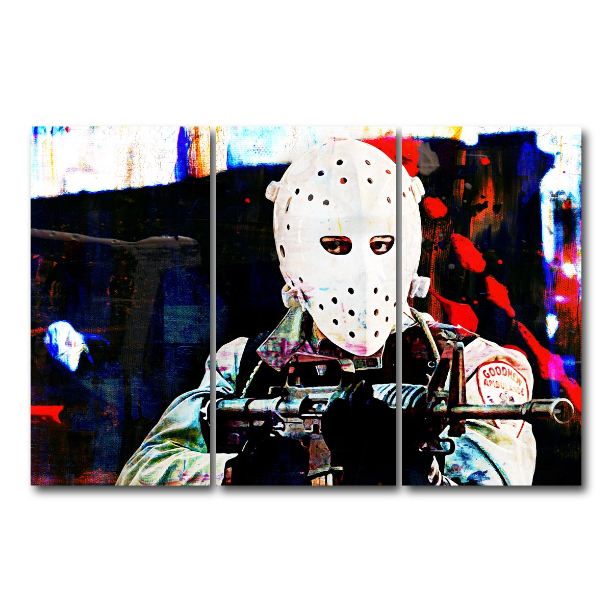 AUTO-MOCKUP WHITE | Heat - The Heist | 3 Piece | Gallery Wrap Canvas | group=12x24