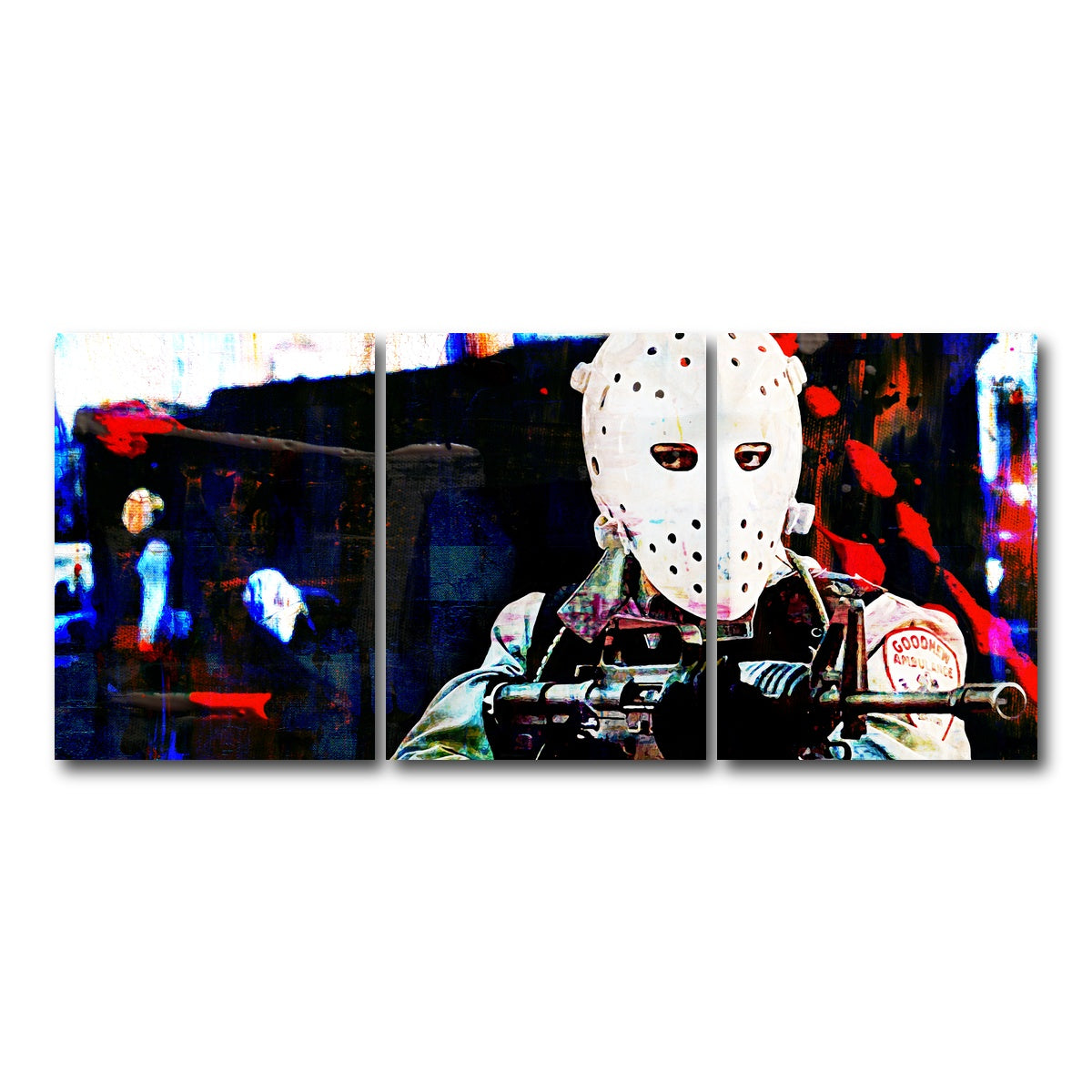 AUTO-MOCKUP WHITE | Heat - The Heist | 3 Piece | Gallery Wrap Canvas | group=18x24