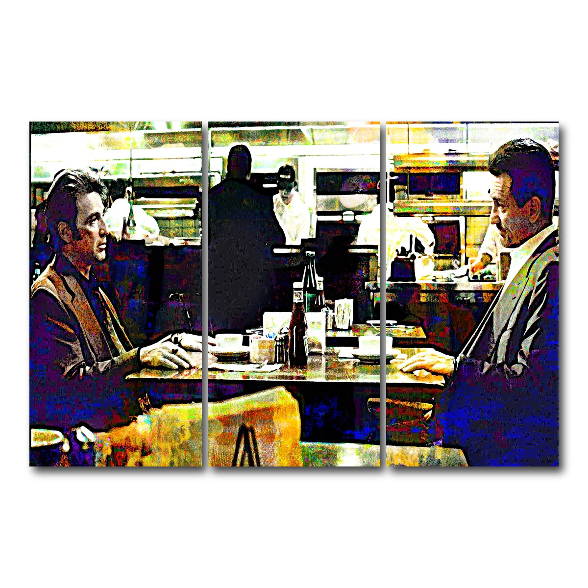 AUTO-MOCKUP WHITE | Heat - The Meeting | 3 Piece | Gallery Wrap Canvas | group=12x24