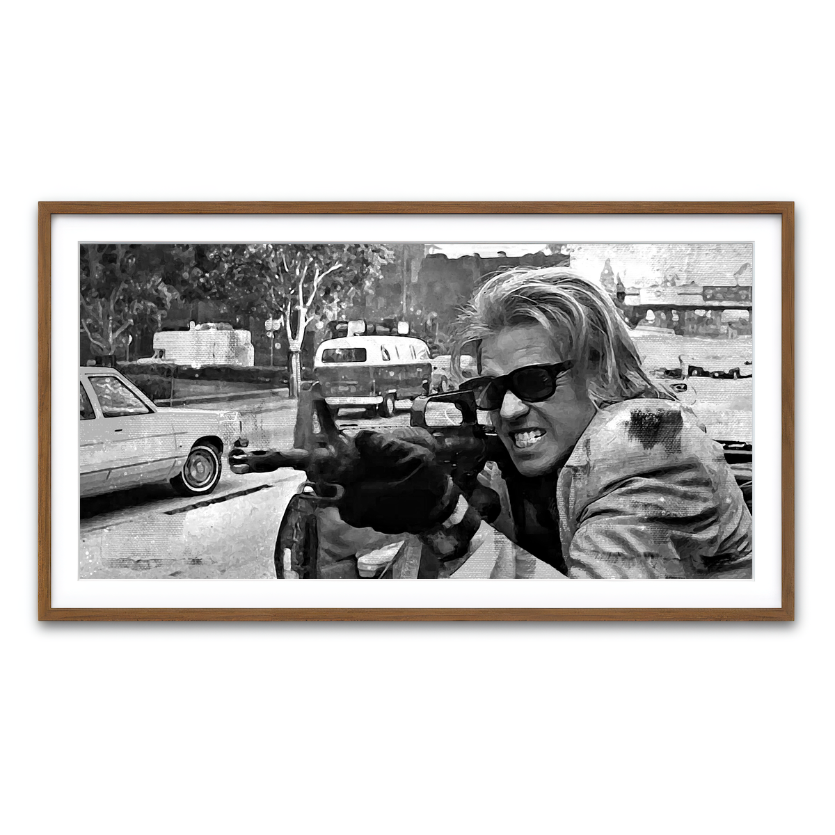 Framed Print 2x1 Walnut