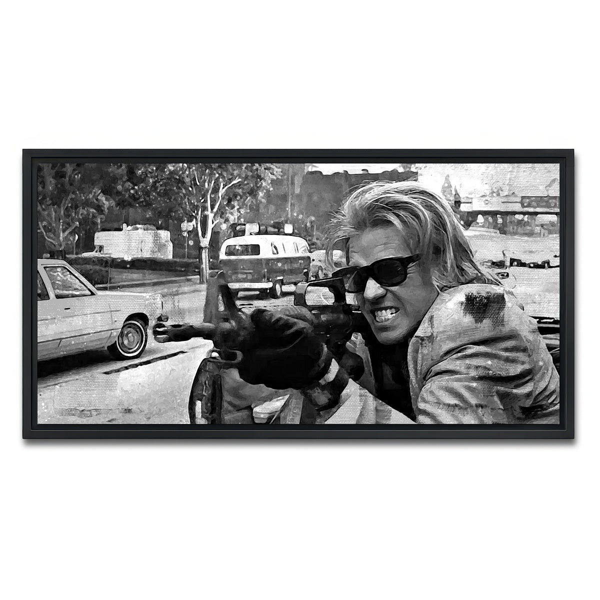 AUTO-MOCKUP WHITE | Heat Grayscale | 1 Piece | Black Framed Canvas | group=2x1