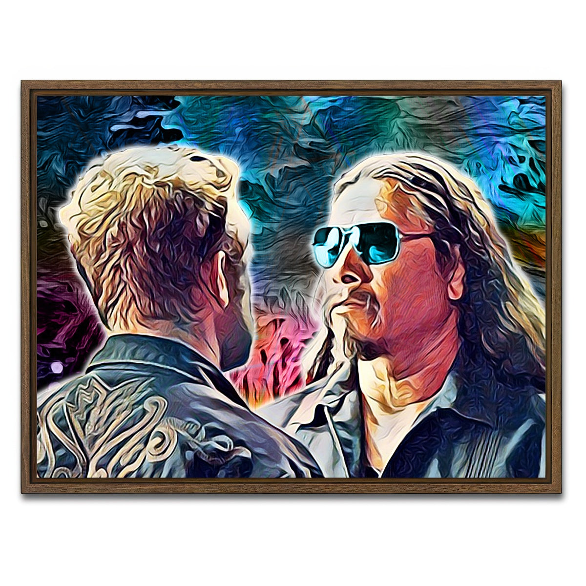 AUTO-MOCKUP WHITE | Hell or High Water | 1 Piece | Walnut Framed Canvas | group=4x3