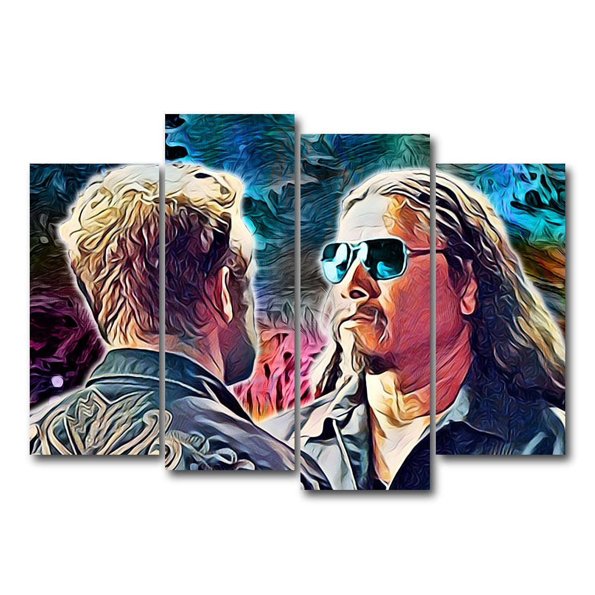 AUTO-MOCKUP WHITE | Hell or High Water | 4 Piece | Gallery Wrap Canvas | group=4_normal