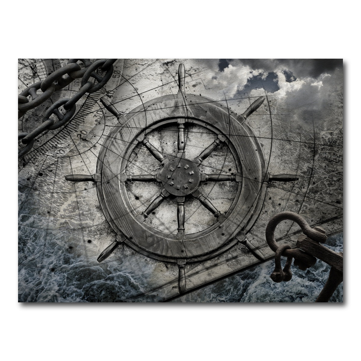 AUTO-MOCKUP WHITE | Helm and Chains | 1 Piece | Gallery Wrap Canvas | group=4x3