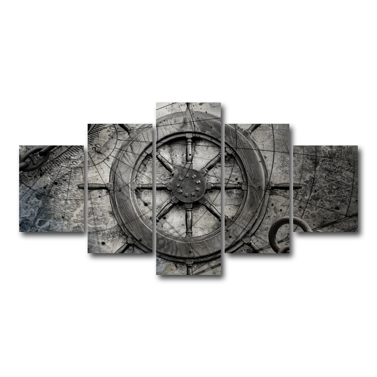 AUTO-MOCKUP WHITE | Helm and Chains | 5 Piece | Gallery Wrap Canvas | group=5_short