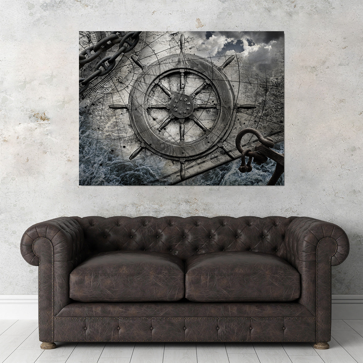 Helm and Chains Wall Art