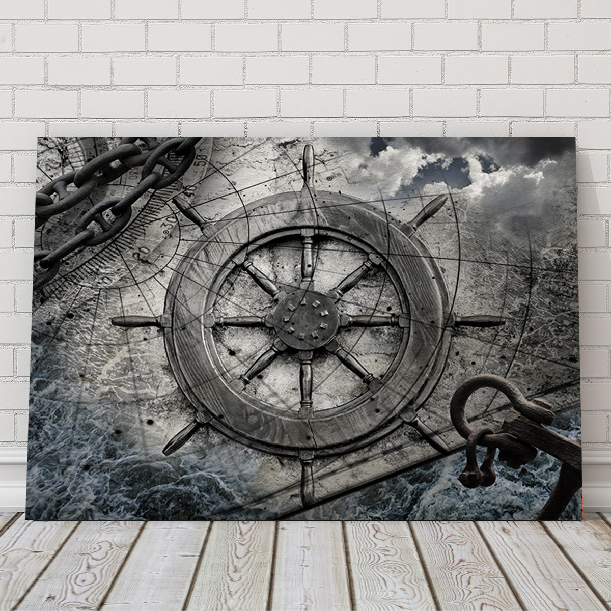 Helm and Chains Wall Art