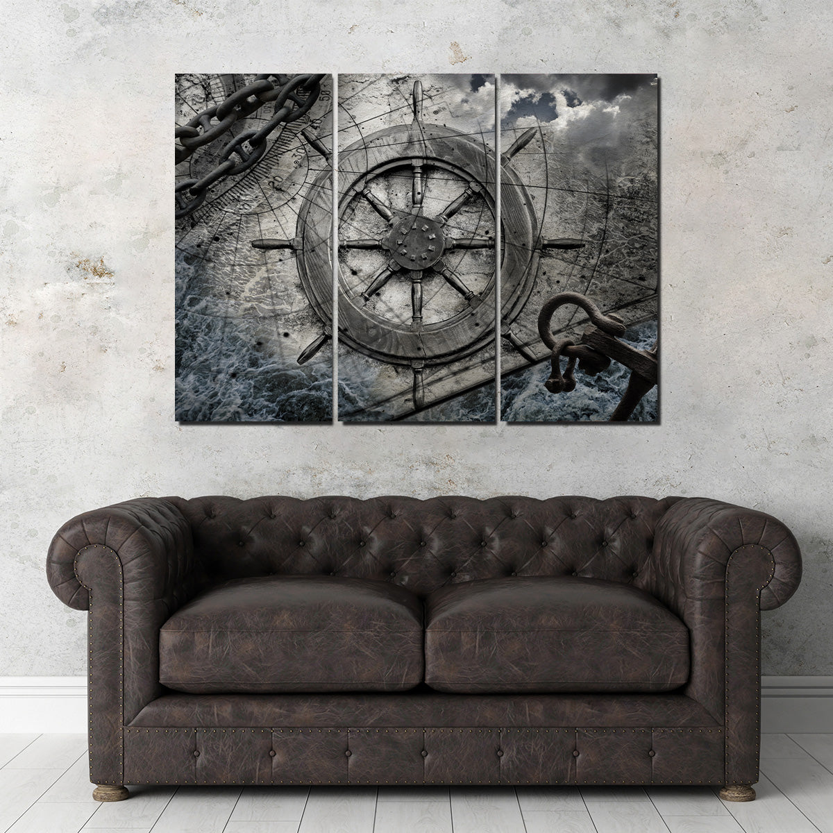 Helm and Chains Wall Art