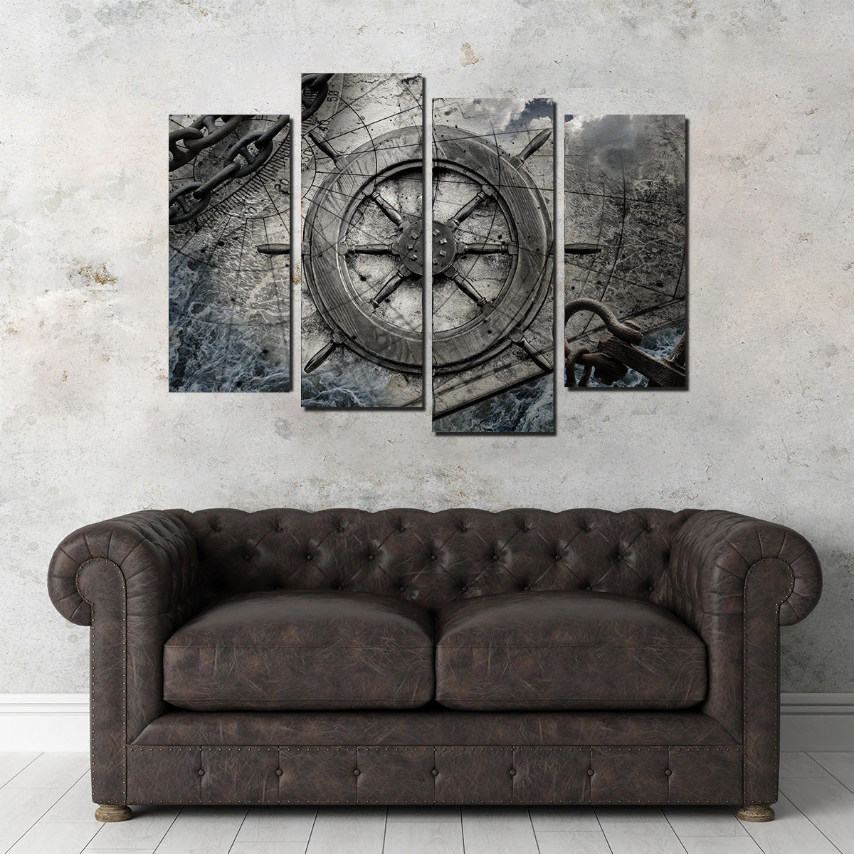 Helm and Chains Wall Art