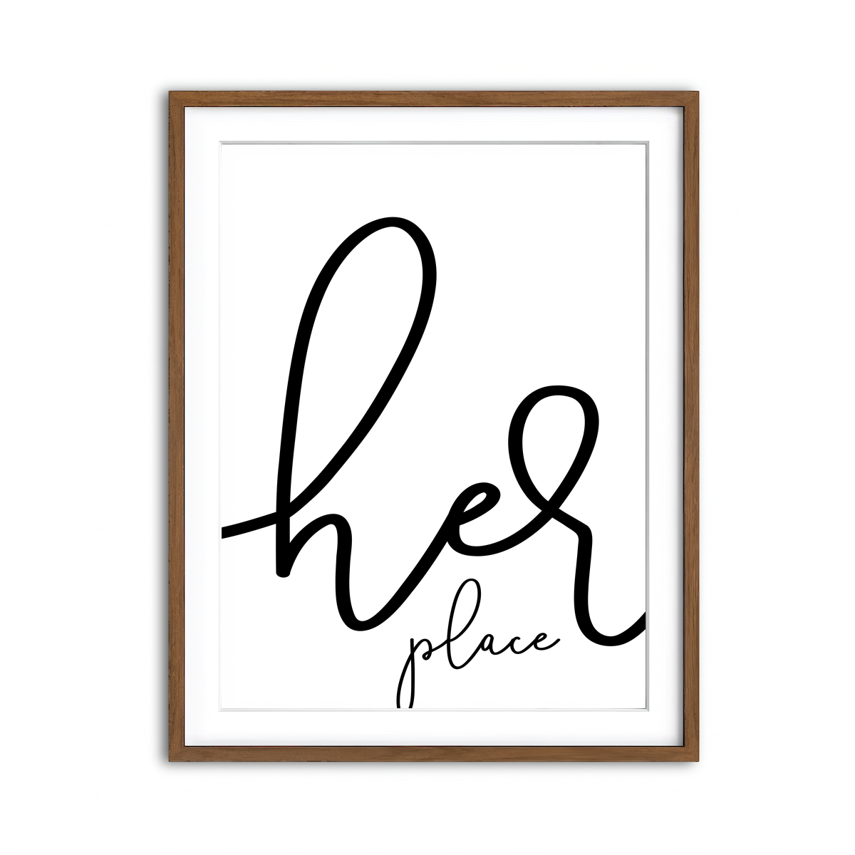 Framed Print 3x4 Walnut