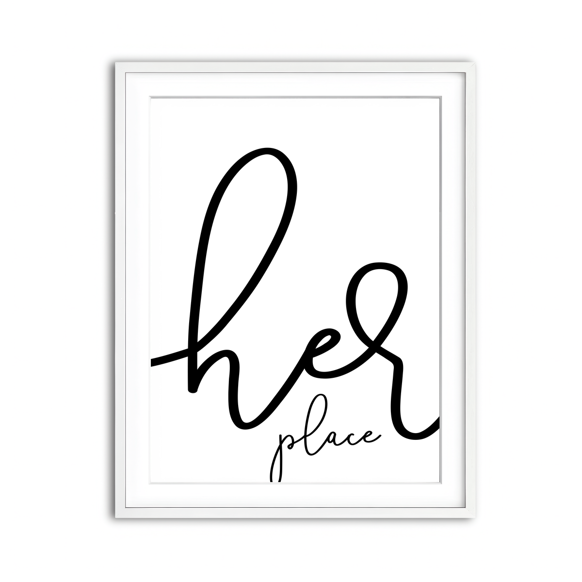 Framed Print 3x4 White