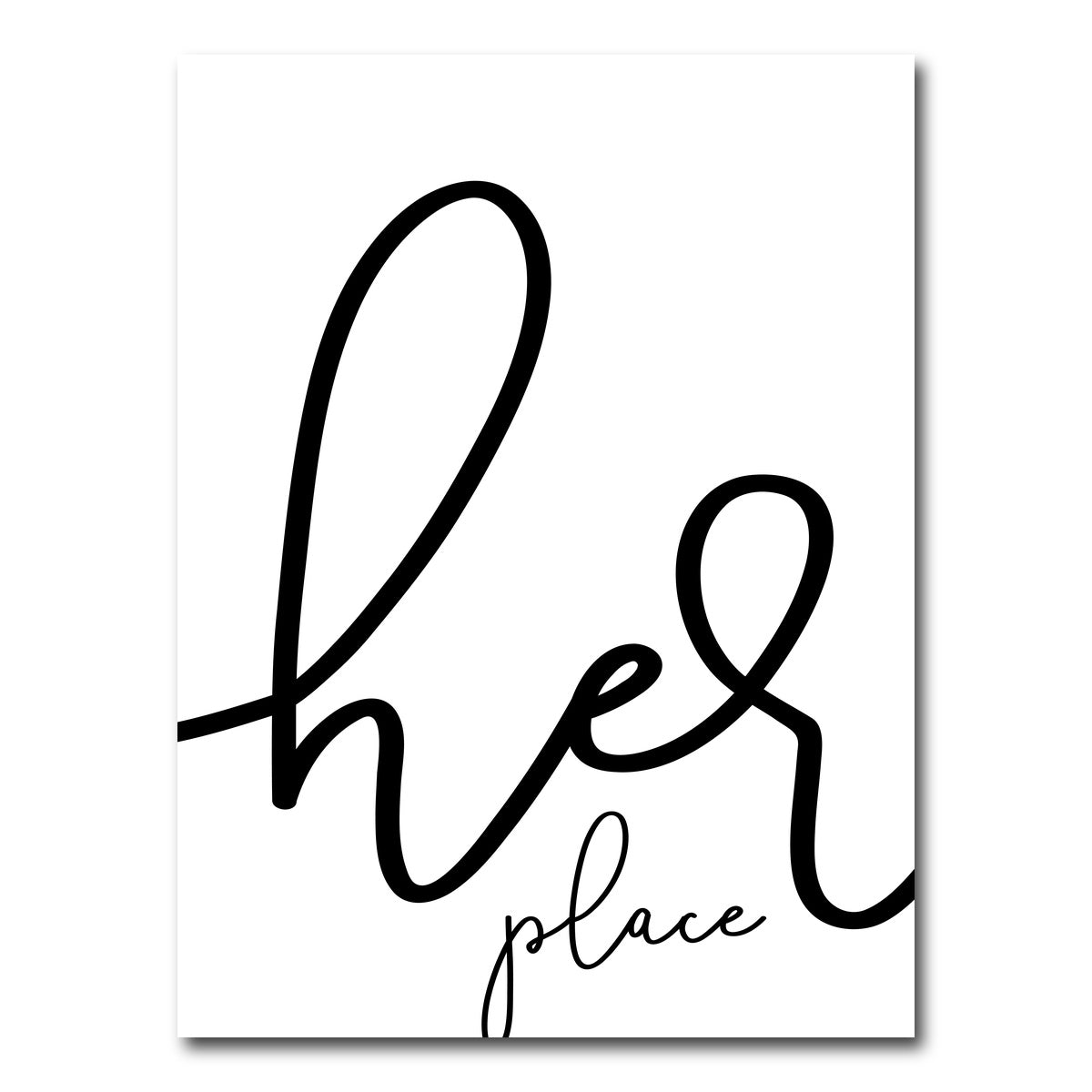 AUTO-MOCKUP WHITE | Her place | 1 Piece | Gallery Wrap Canvas | group=3x4
