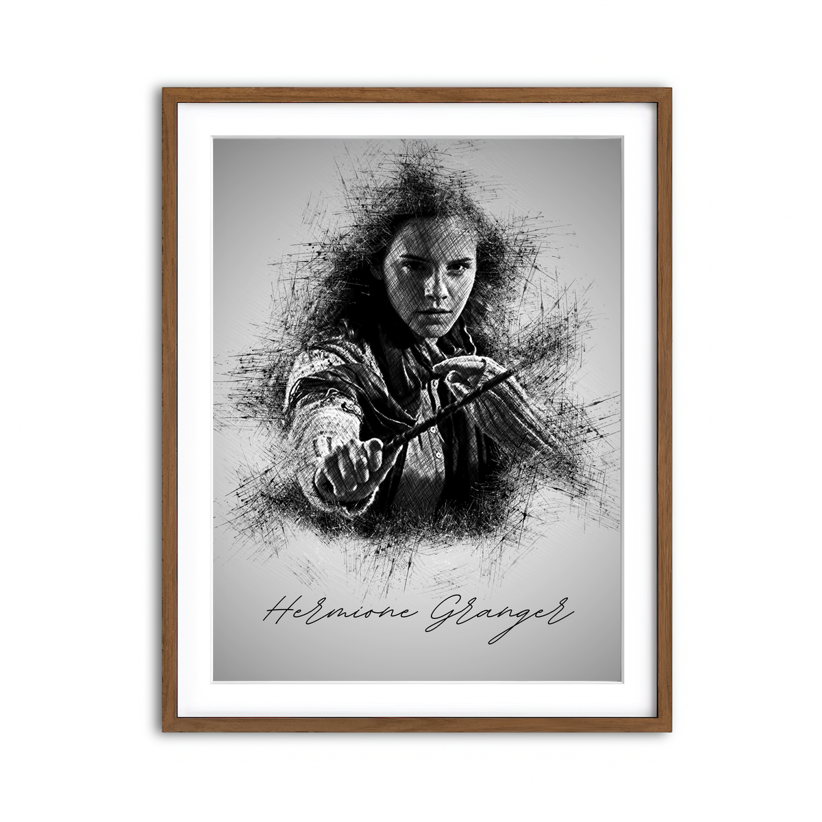 Framed Print 3x4 Walnut