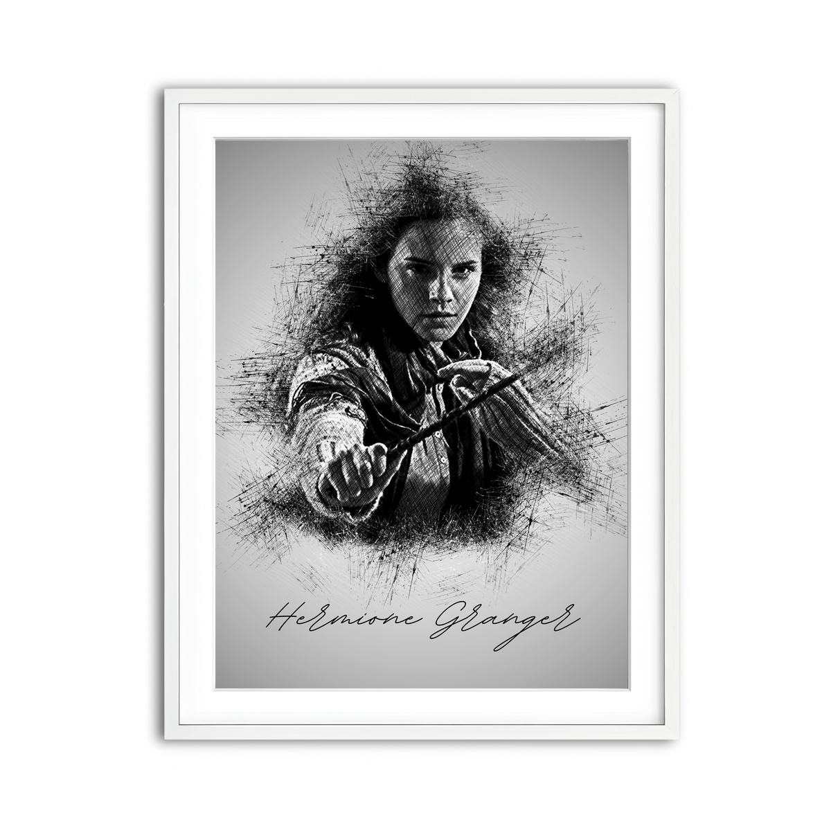 Framed Print 3x4 White