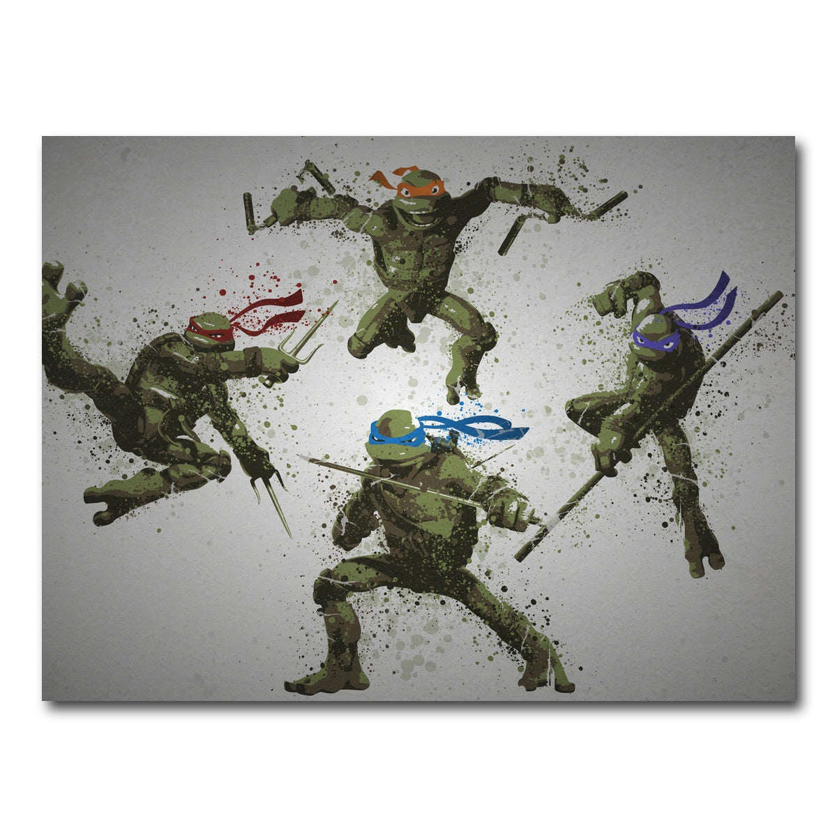 AUTO-MOCKUP WHITE | Heroes In a Half Shell | 1 Piece | Gallery Wrap Canvas | group=4x3