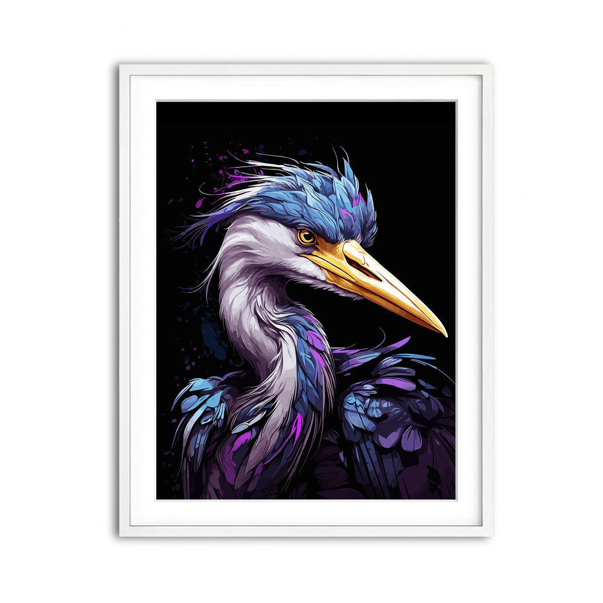 Framed Print 3x4 White