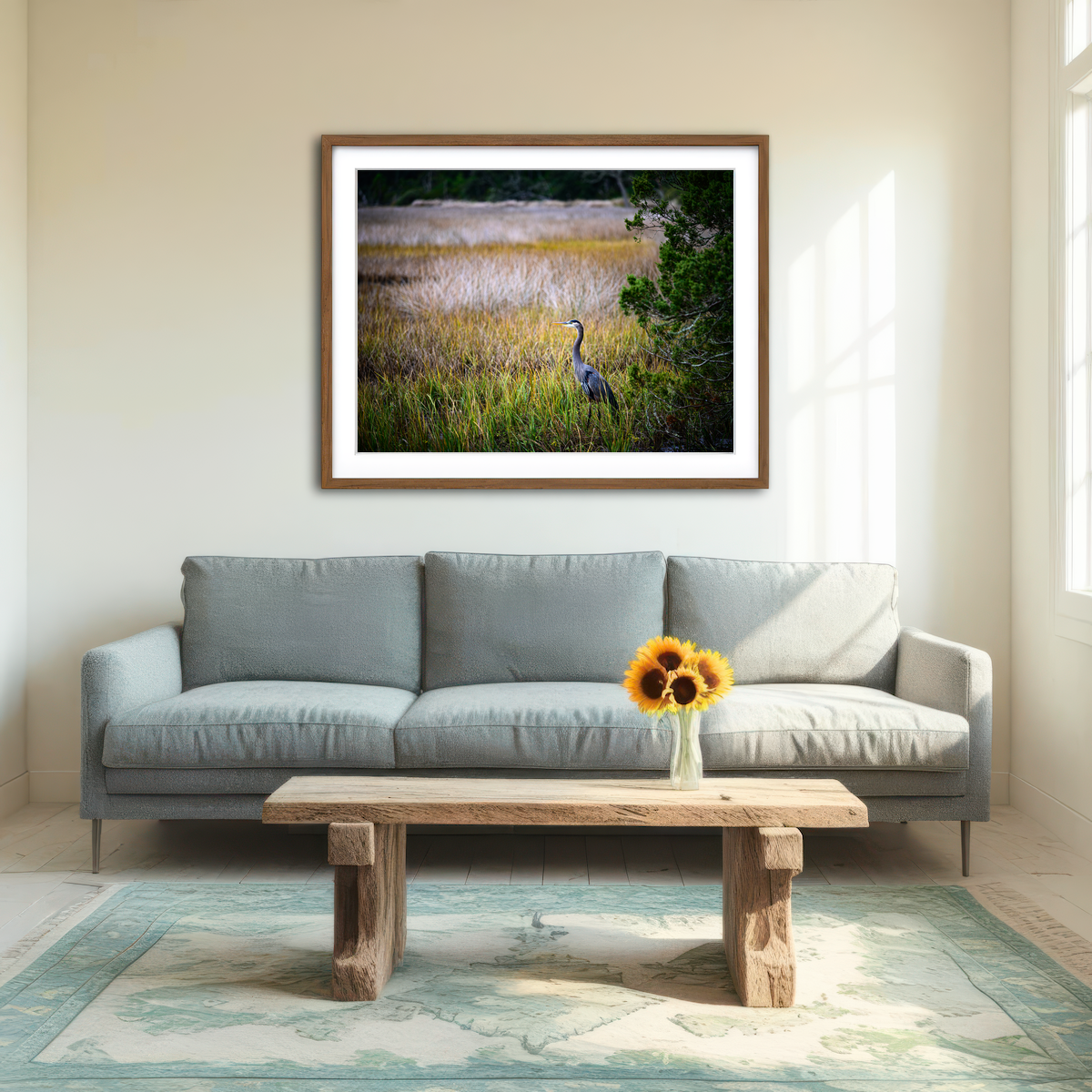 AUTO-MOCKUP ROOM | Heron Jekyll Island Wall Art
