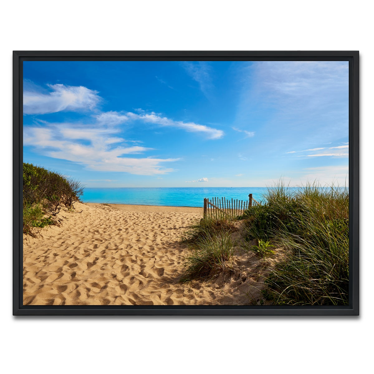 AUTO-MOCKUP WHITE | Herring Cove Beach | 1 Piece | Black Framed Canvas | group=4x3