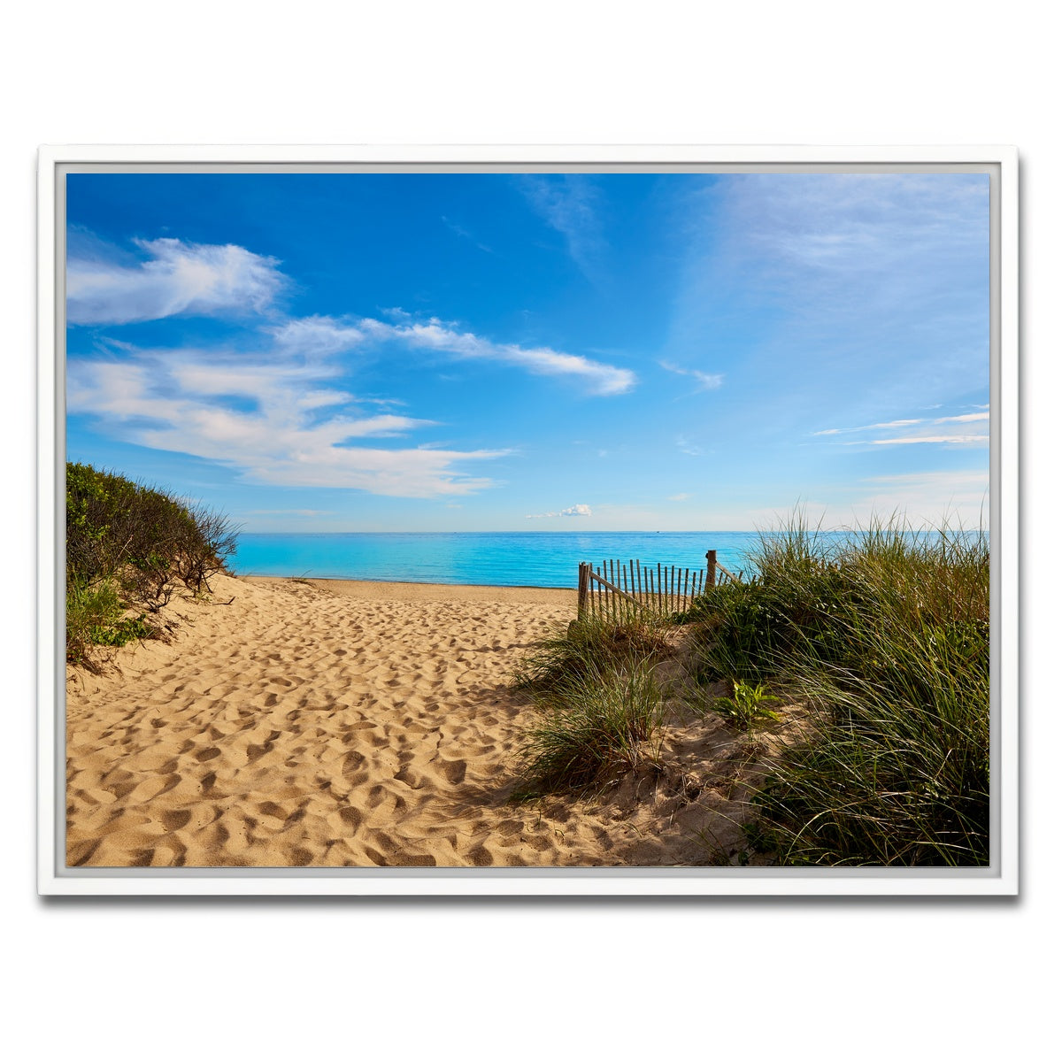 AUTO-MOCKUP WHITE | Herring Cove Beach | 1 Piece | White Framed Canvas | group=4x3