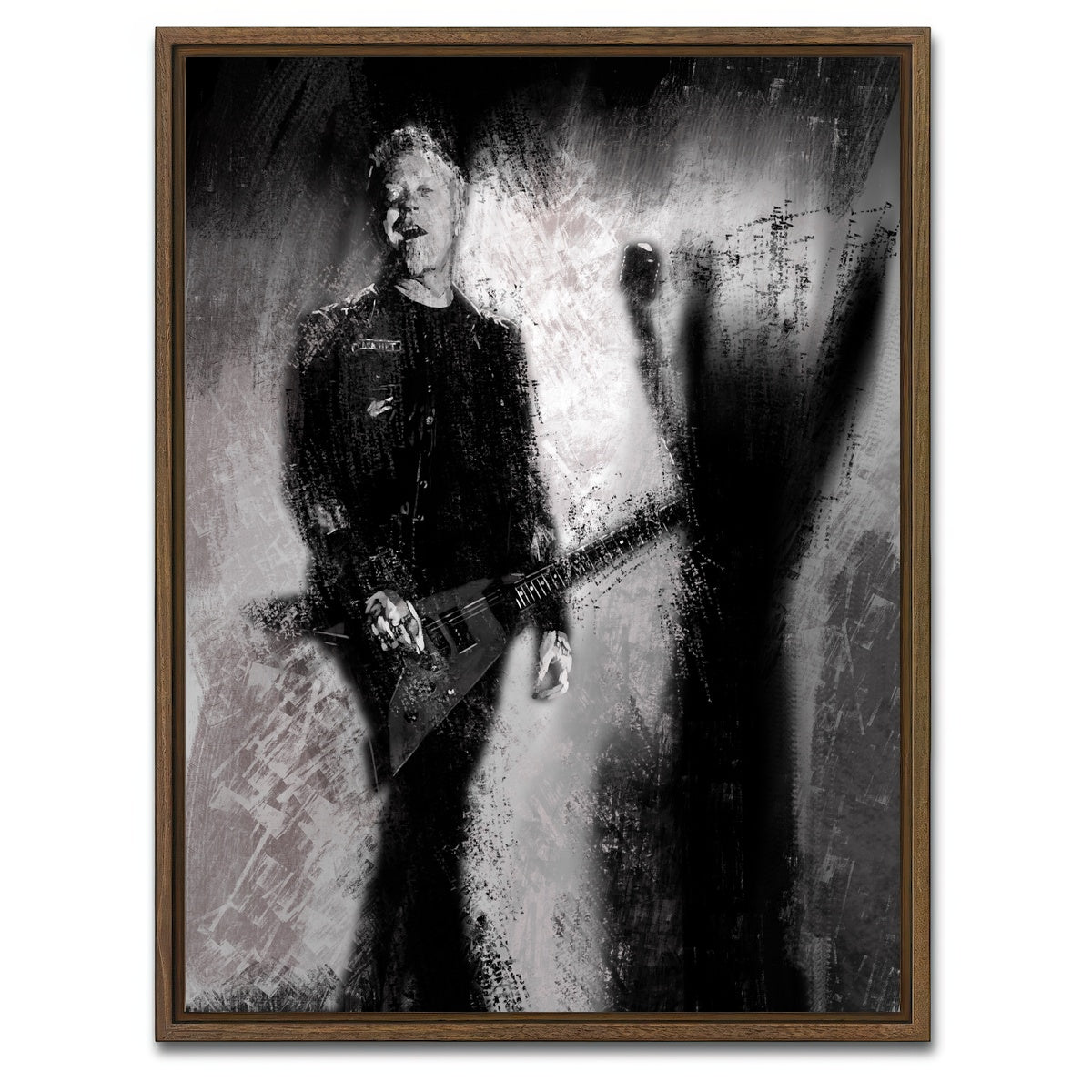 AUTO-MOCKUP WHITE | Hetfield | 1 Piece | Walnut Framed Canvas | group=3x4