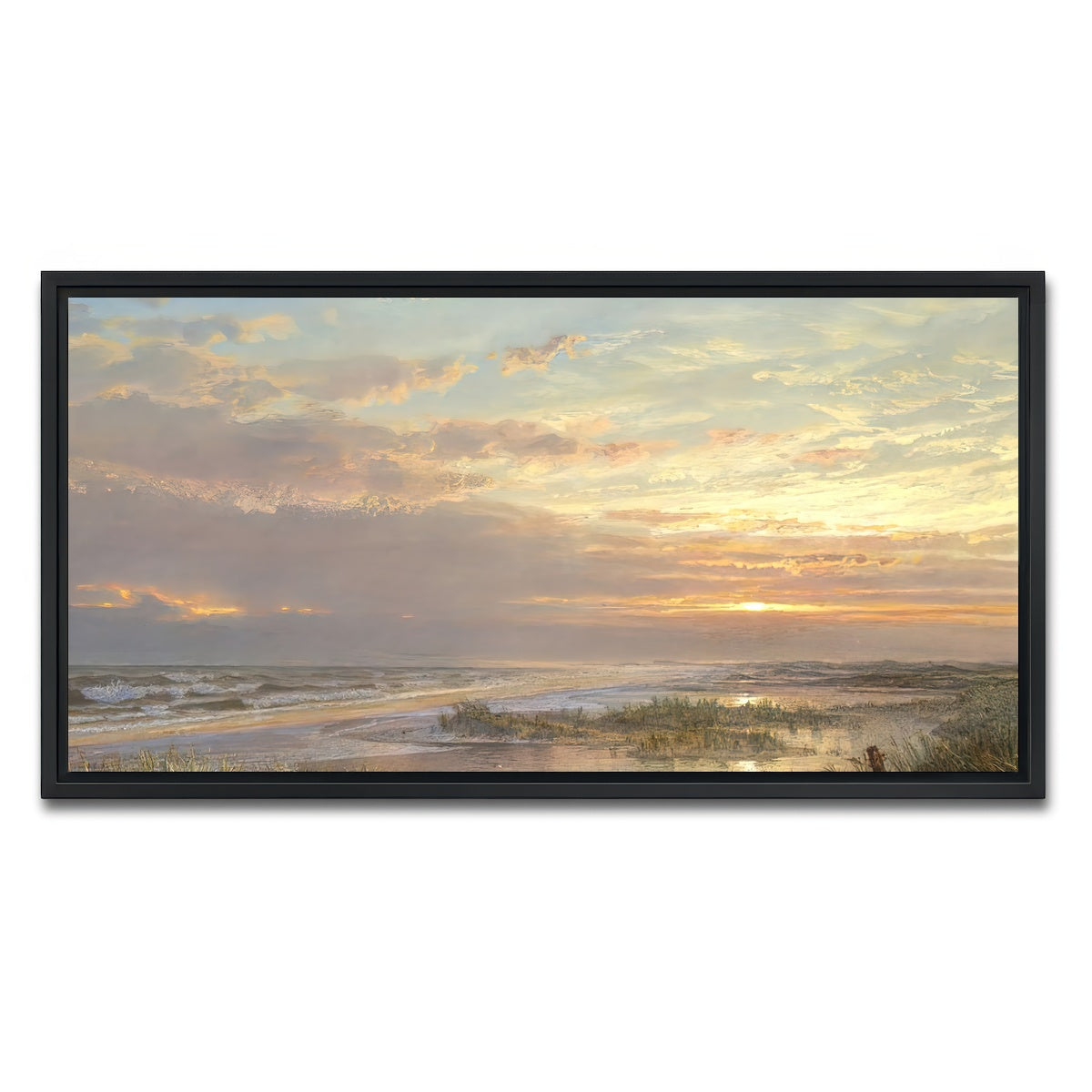 AUTO-MOCKUP WHITE | High Tide | 1 Piece | Black Framed Canvas | group=2x1
