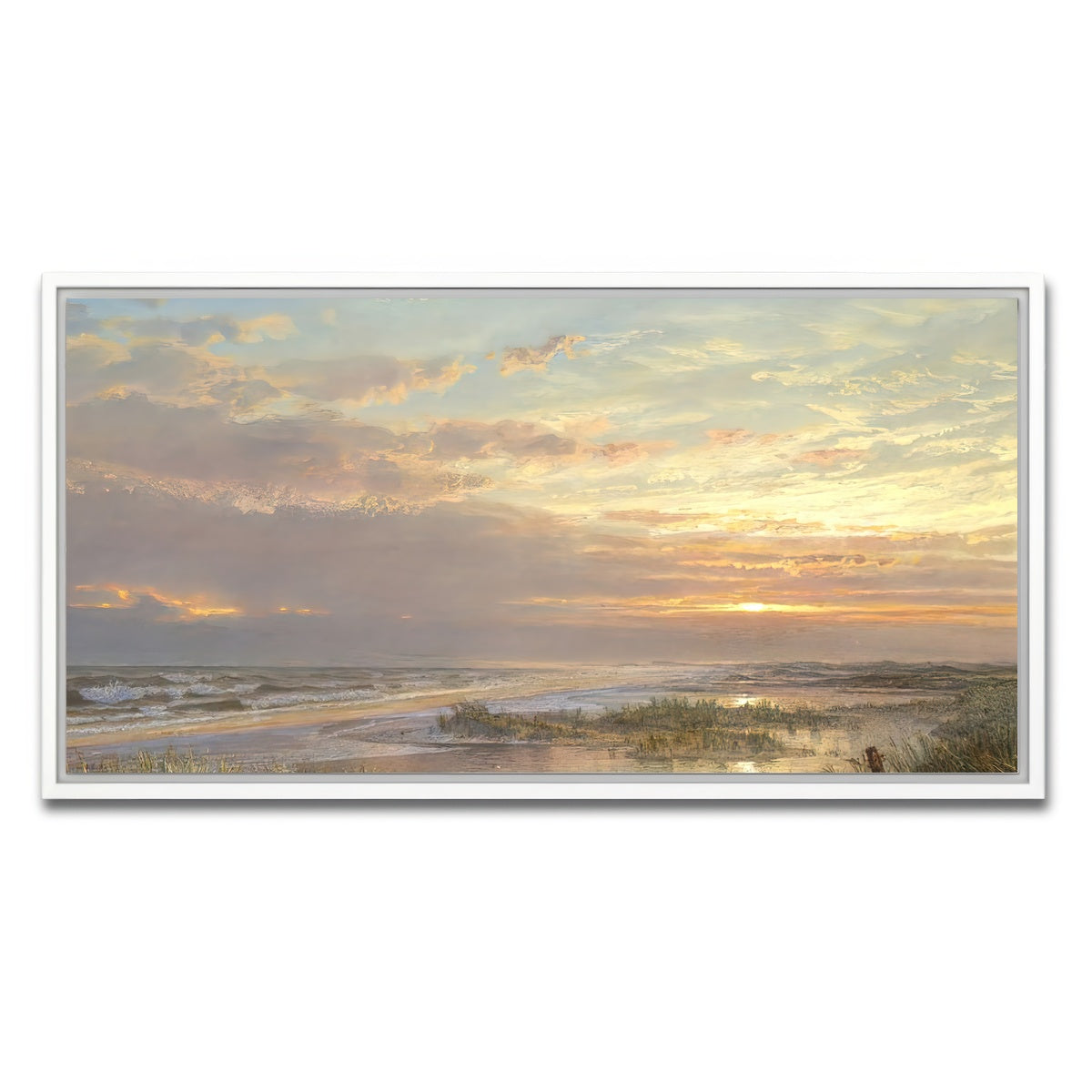 AUTO-MOCKUP WHITE | High Tide | 1 Piece | White Framed Canvas | group=2x1