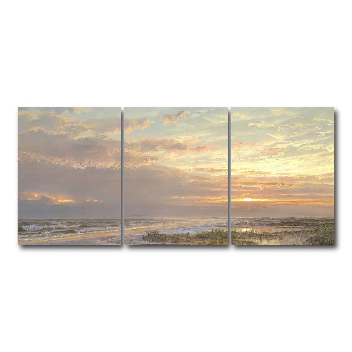 AUTO-MOCKUP WHITE | High Tide | 3 Piece | Gallery Wrap Canvas | group=18x24