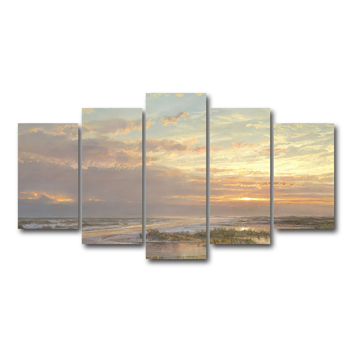 AUTO-MOCKUP WHITE | High Tide | 5 Piece | Gallery Wrap Canvas | group=5_normal