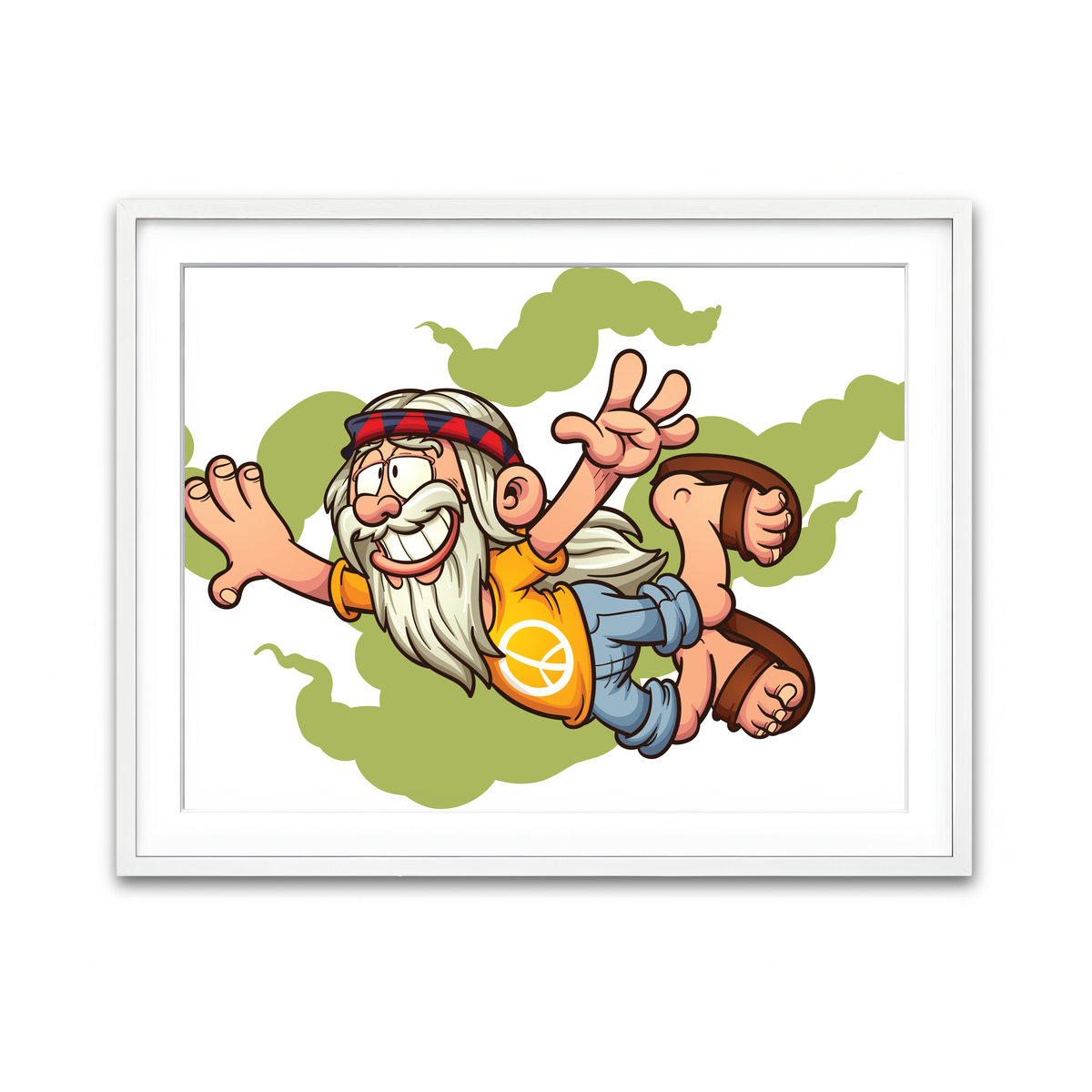 Framed Print 4x3 White