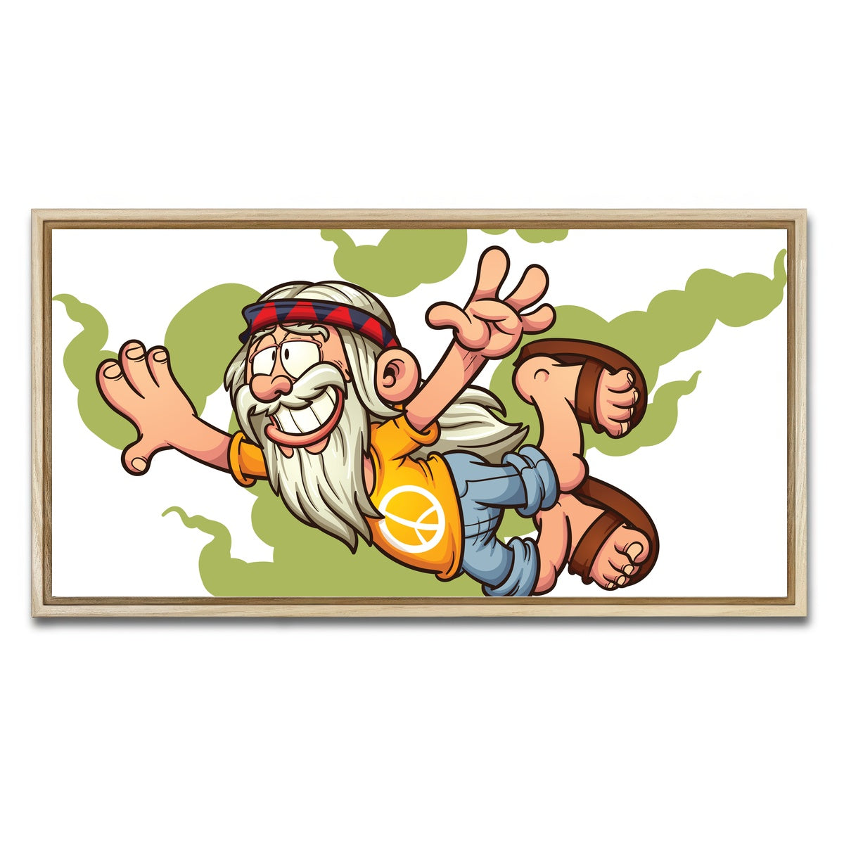 AUTO-MOCKUP WHITE | High in the Smoke Clouds | 1 Piece | Natural Framed Canvas | group=2x1