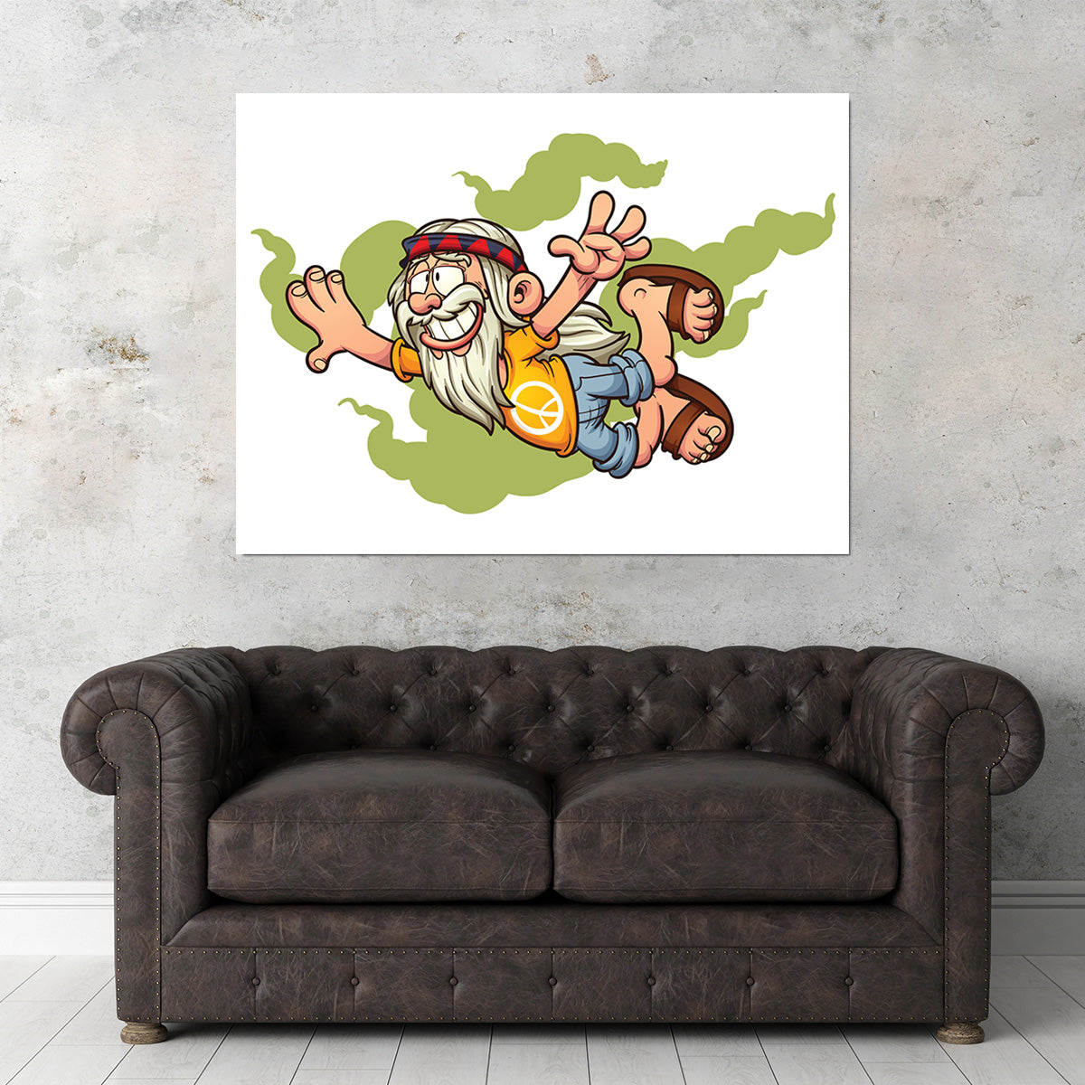 High in the Smoke Clouds Wall Art