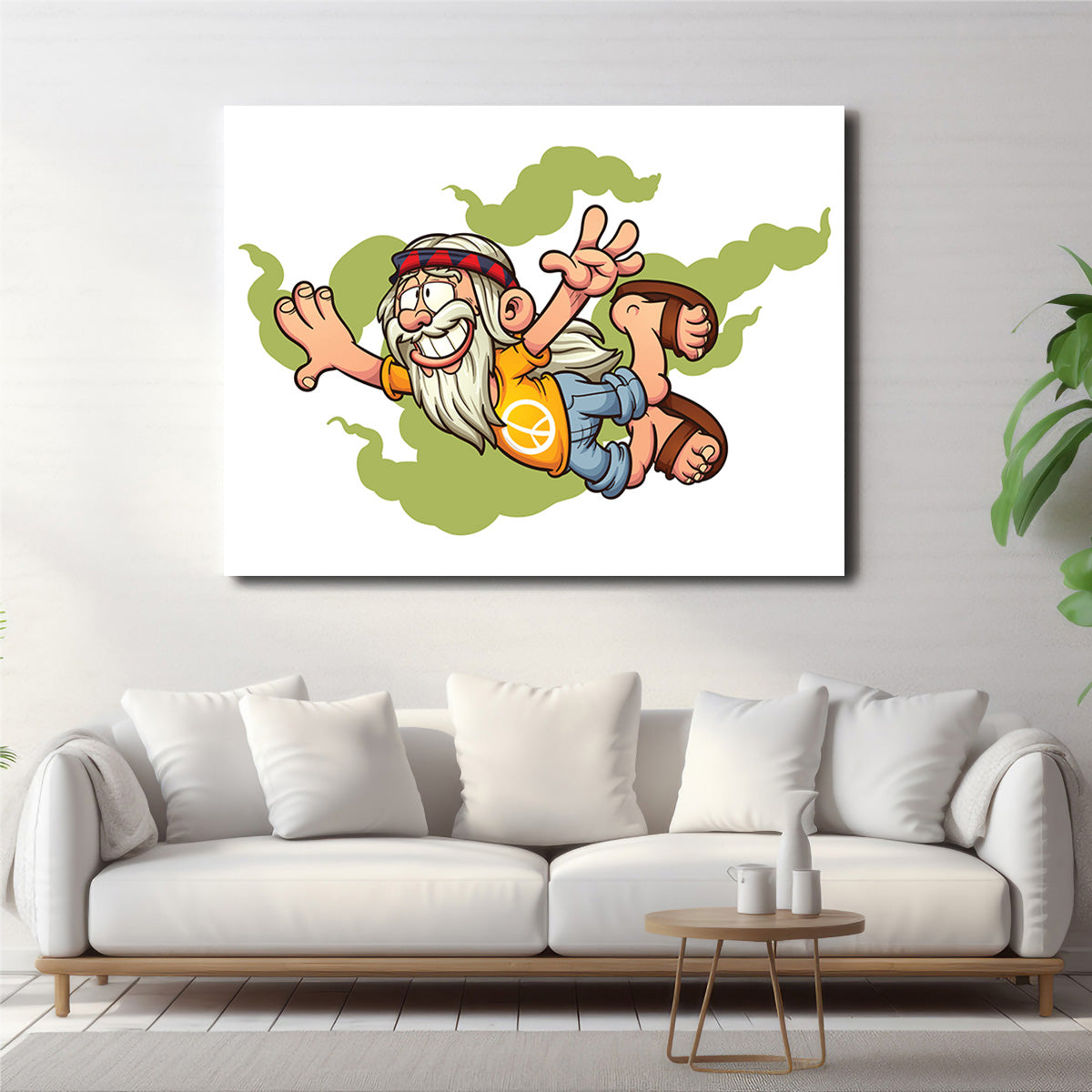 High in the Smoke Clouds Wall Art