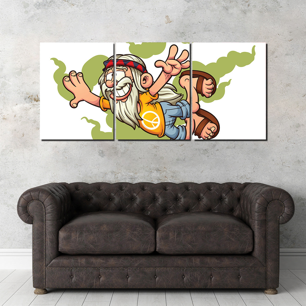 High in the Smoke Clouds Wall Art