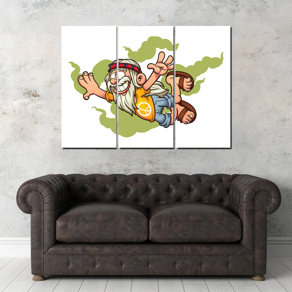 High in the Smoke Clouds Wall Art