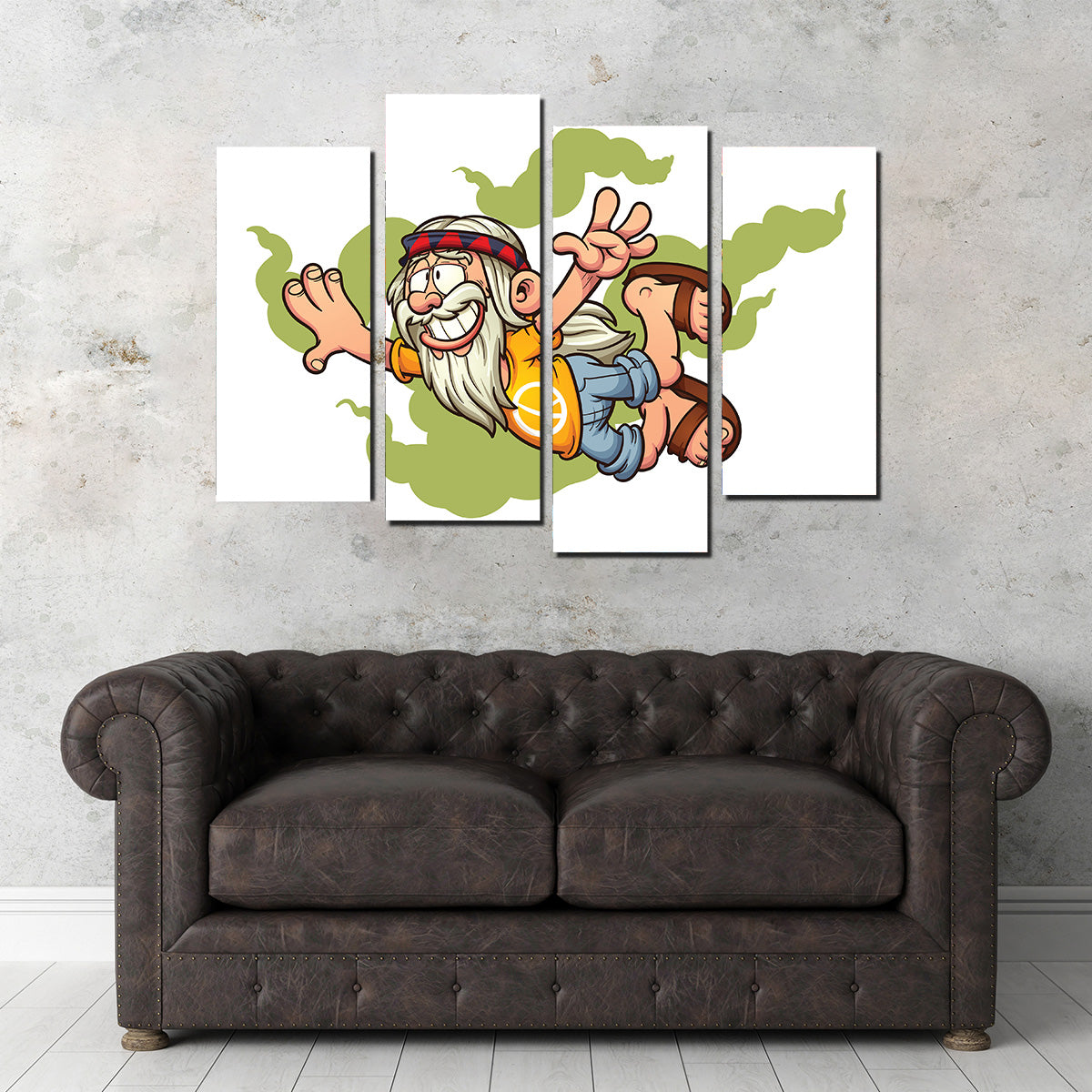 High in the Smoke Clouds Wall Art