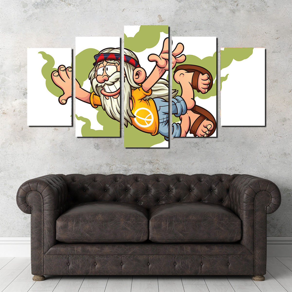 High in the Smoke Clouds Wall Art