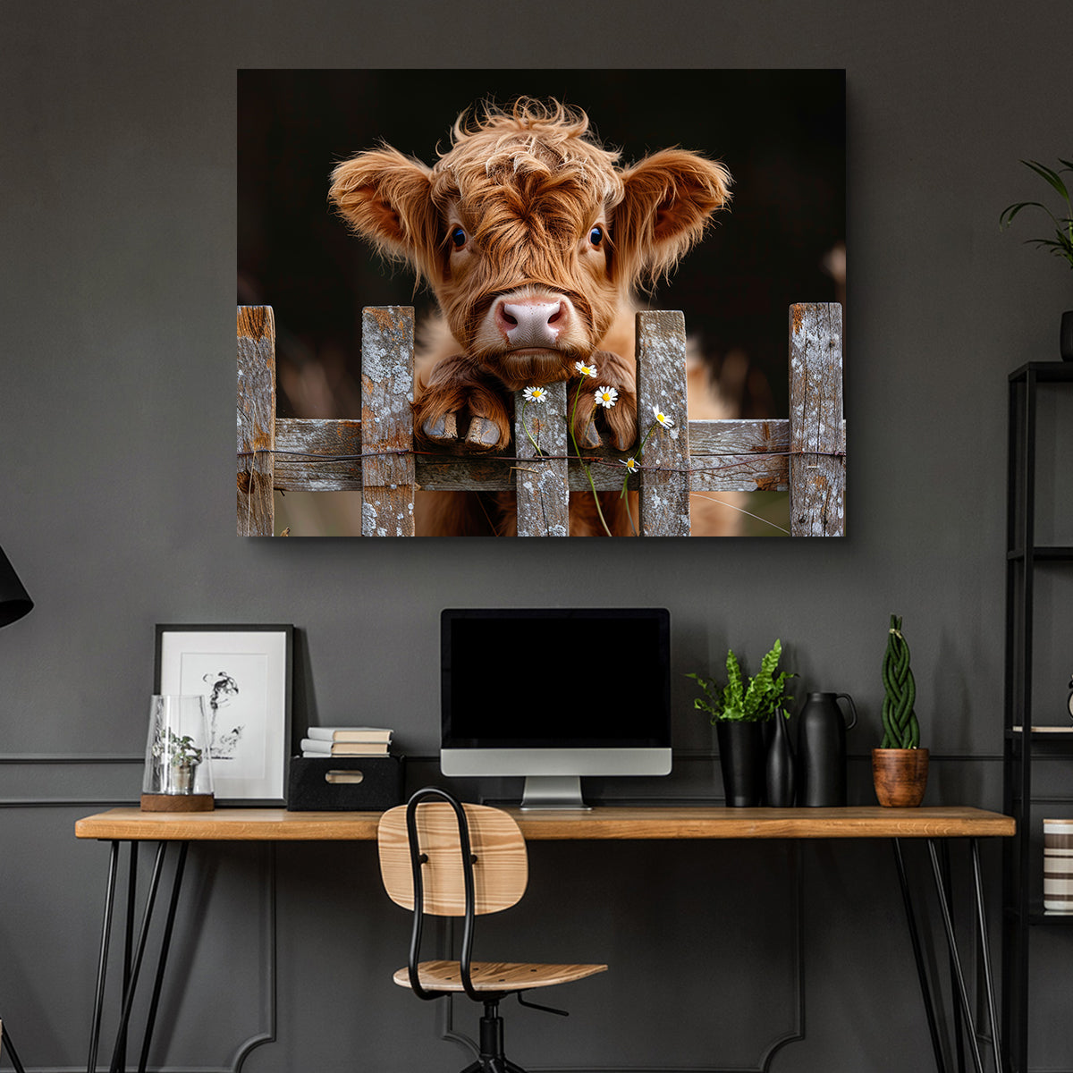 Highland Baby Calf Wall Art