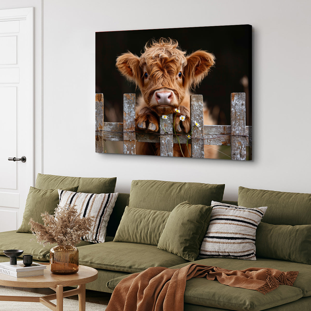 Highland Baby Calf Wall Art