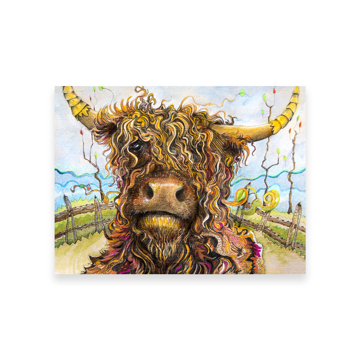 Highland Cow Art Wall Art