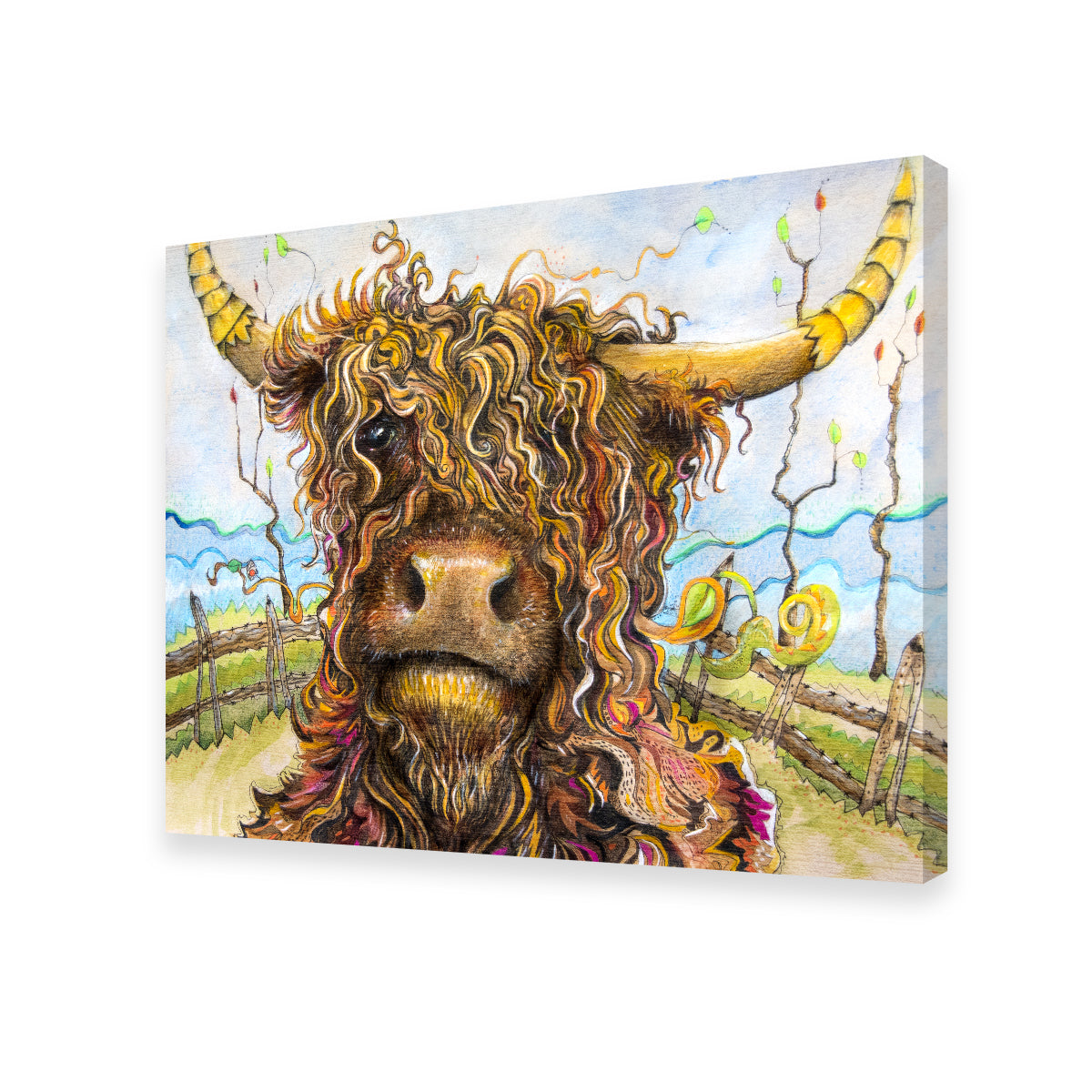 Highland Cow Art Wall Art