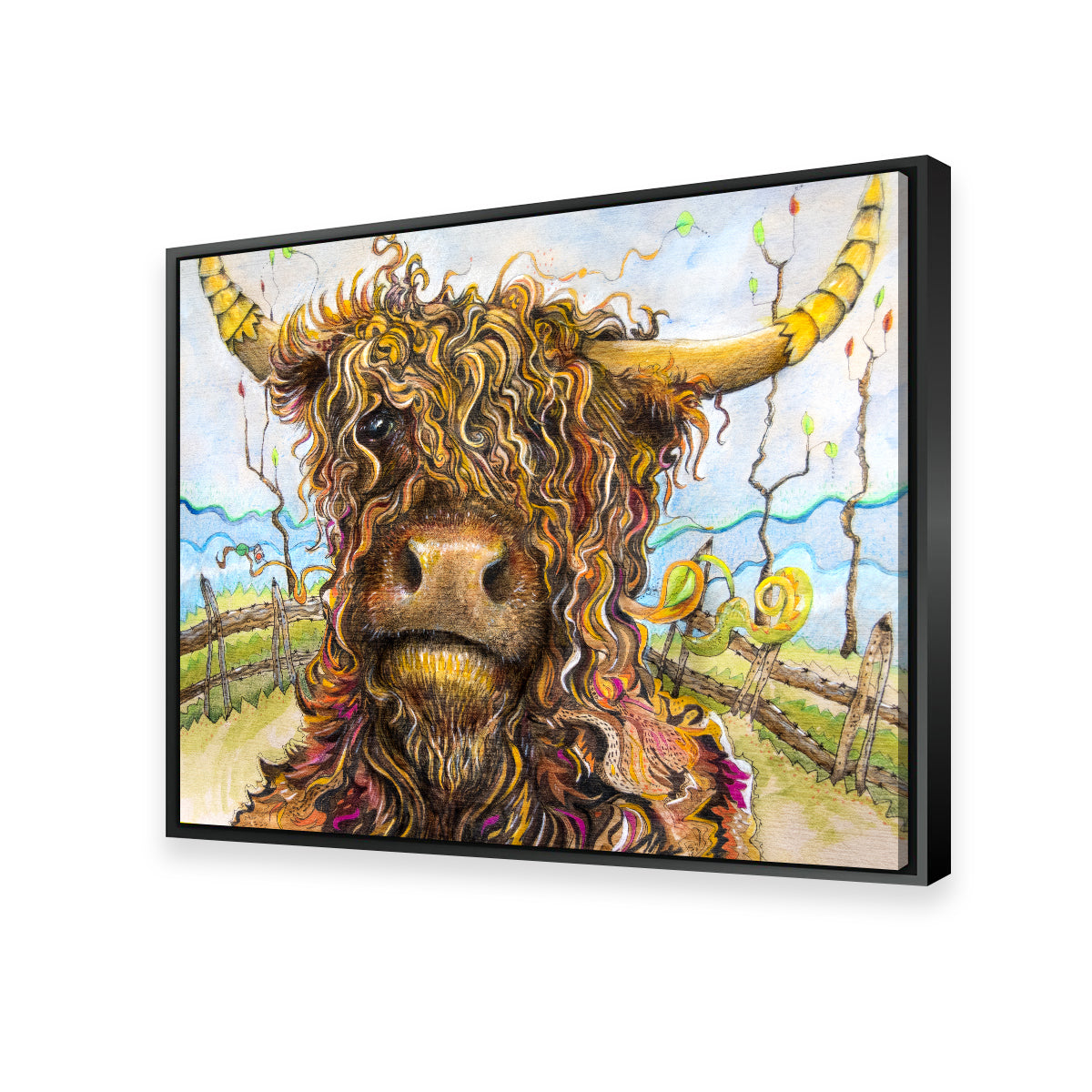 Highland Cow Art Wall Art