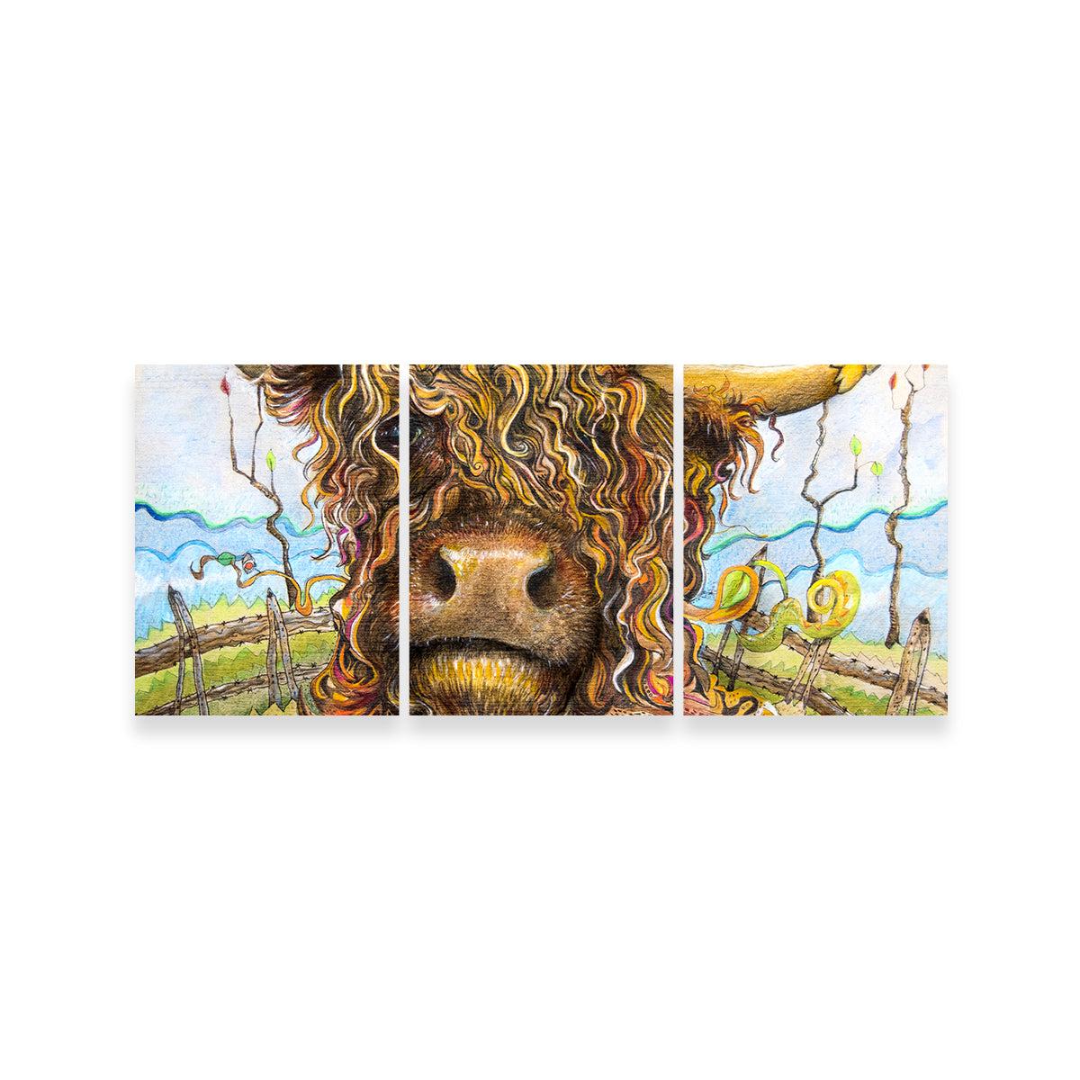 Highland Cow Art Wall Art